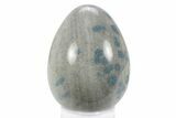 Blue Polka Dot Stone (Apatite & Cleavelandite) Egg - Madagascar #245812-1